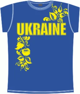 Украинский орнамент синяя